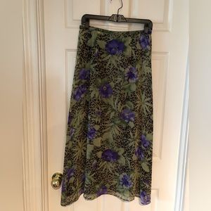 Allison Taylor 100% Silk Maxi Skirt - Size S